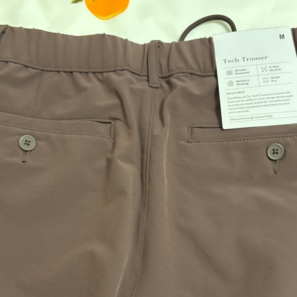 Men’s Brown Tech Trousers - Picture 5 of 8